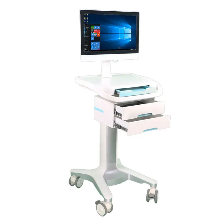 product sonkal rolling laptop cart medical computer trolley hospital medical abs medical trolley-62