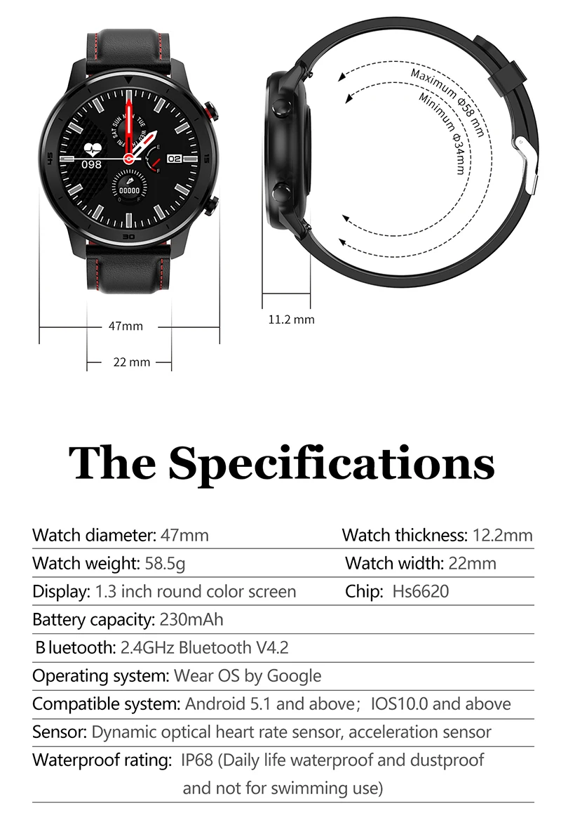 v8 smart watch instructions