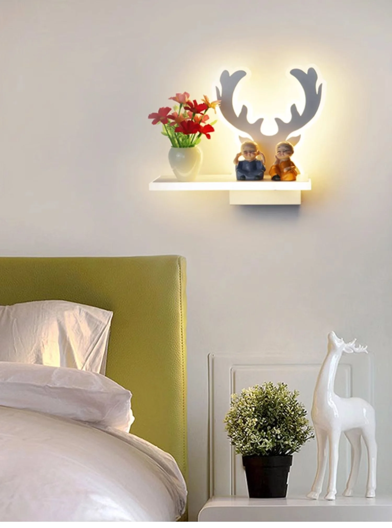 product indoor luxury design decorative home modern led creative wall lamp corridor bedroom bedside wall light-0