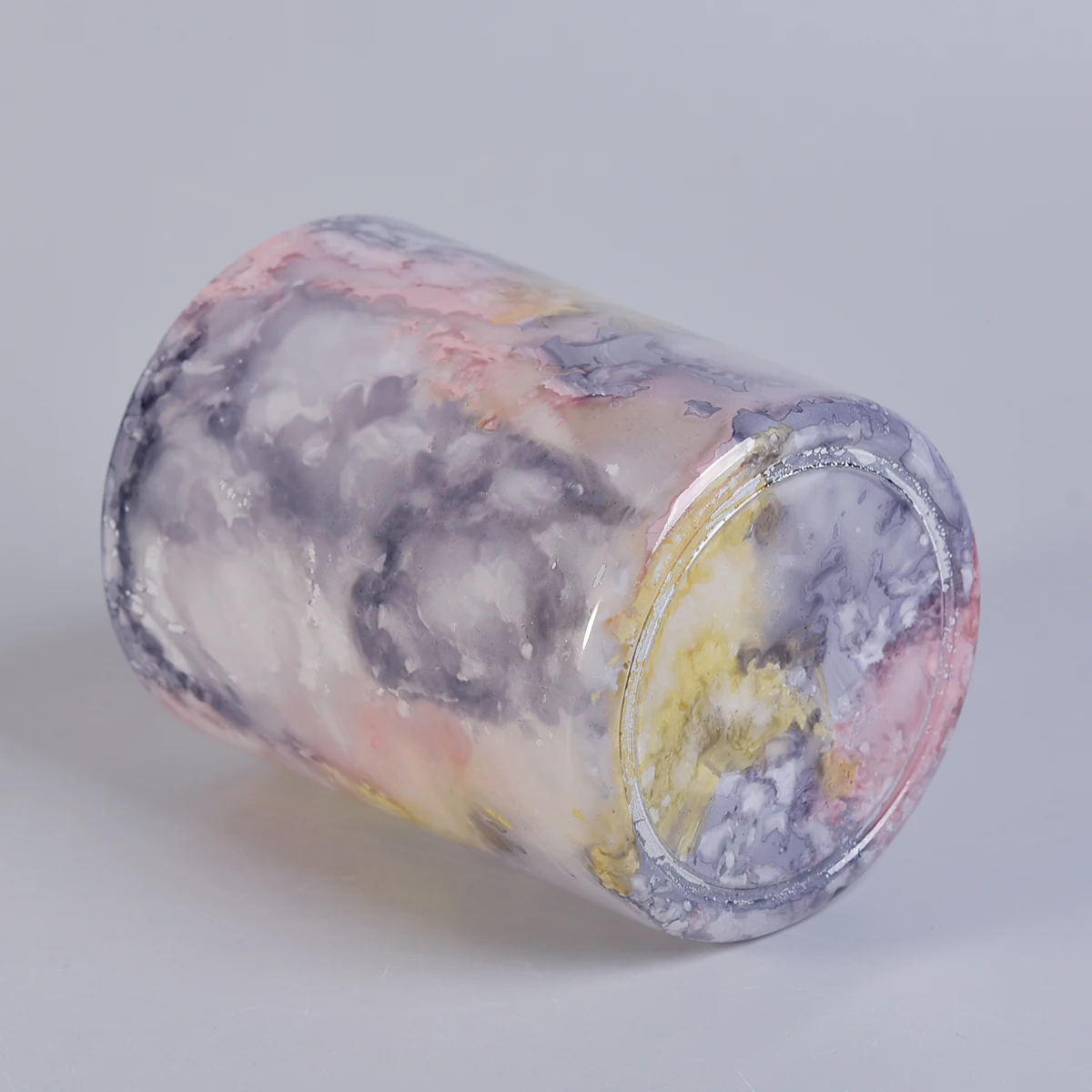 Marble Pattern Glass Candle Holder Wholesale