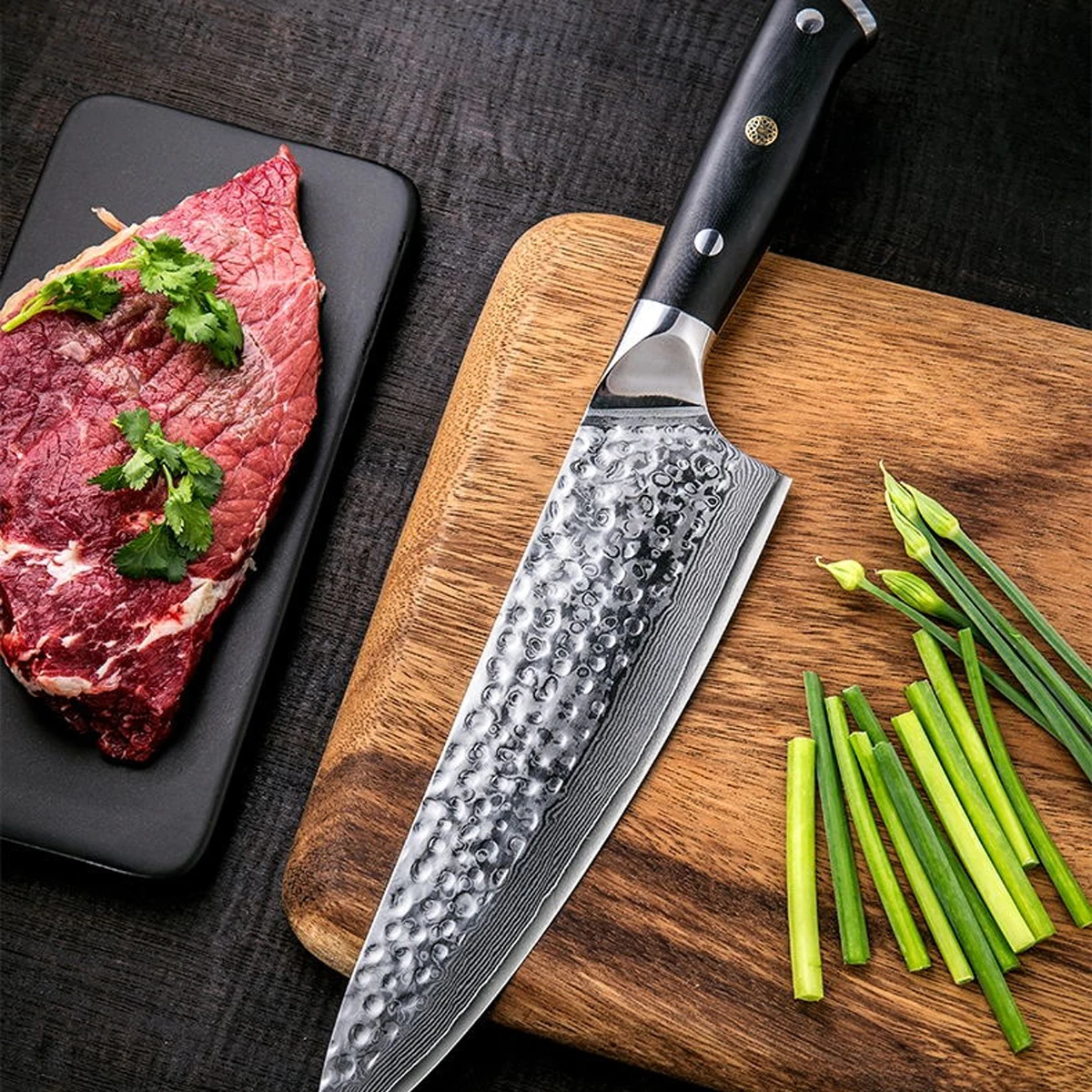 g10 handle hand-forged stainless steel chef knife 8 inch 67