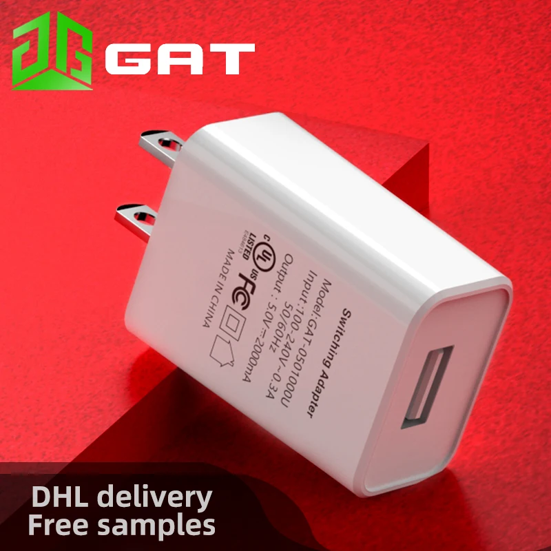 
5v 2a Charger UL FCC Certified American standard wall USB Charger US 10W High Quality for mobile phone 
