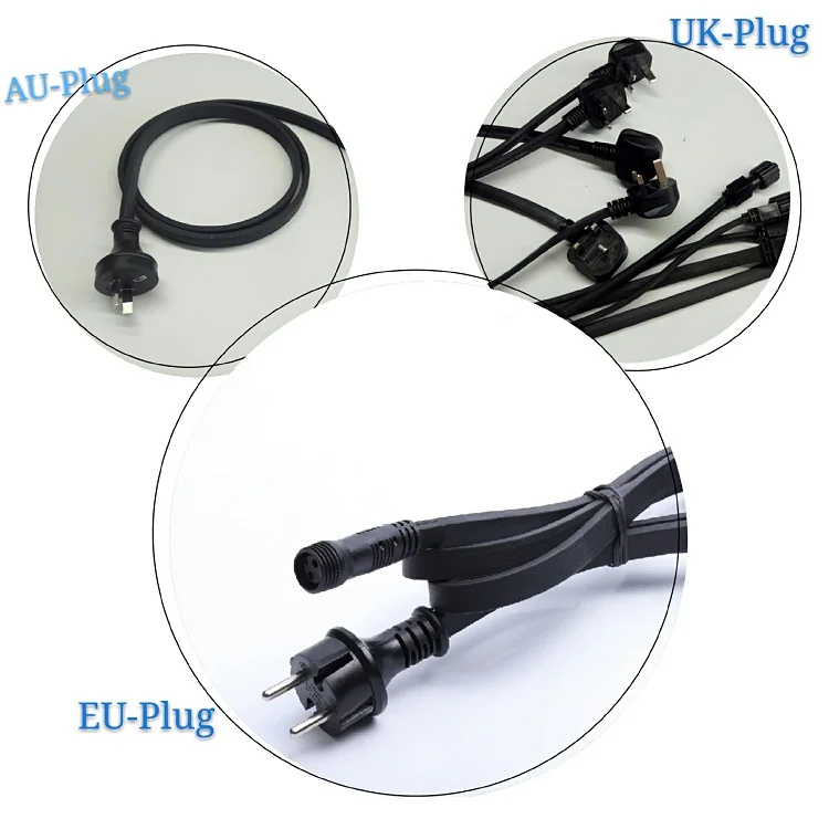 E27 Socket Separate Lamp Holder Led Belt Light Strings Lights outdoor festoon cable wire IP44 waterproof