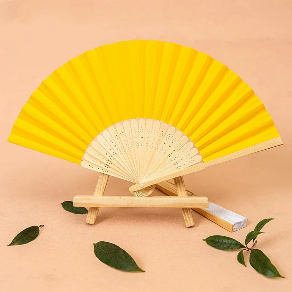 Diy Writable Custom Hand Fan Chinese Kung Fu Tai Chi Folding Fan