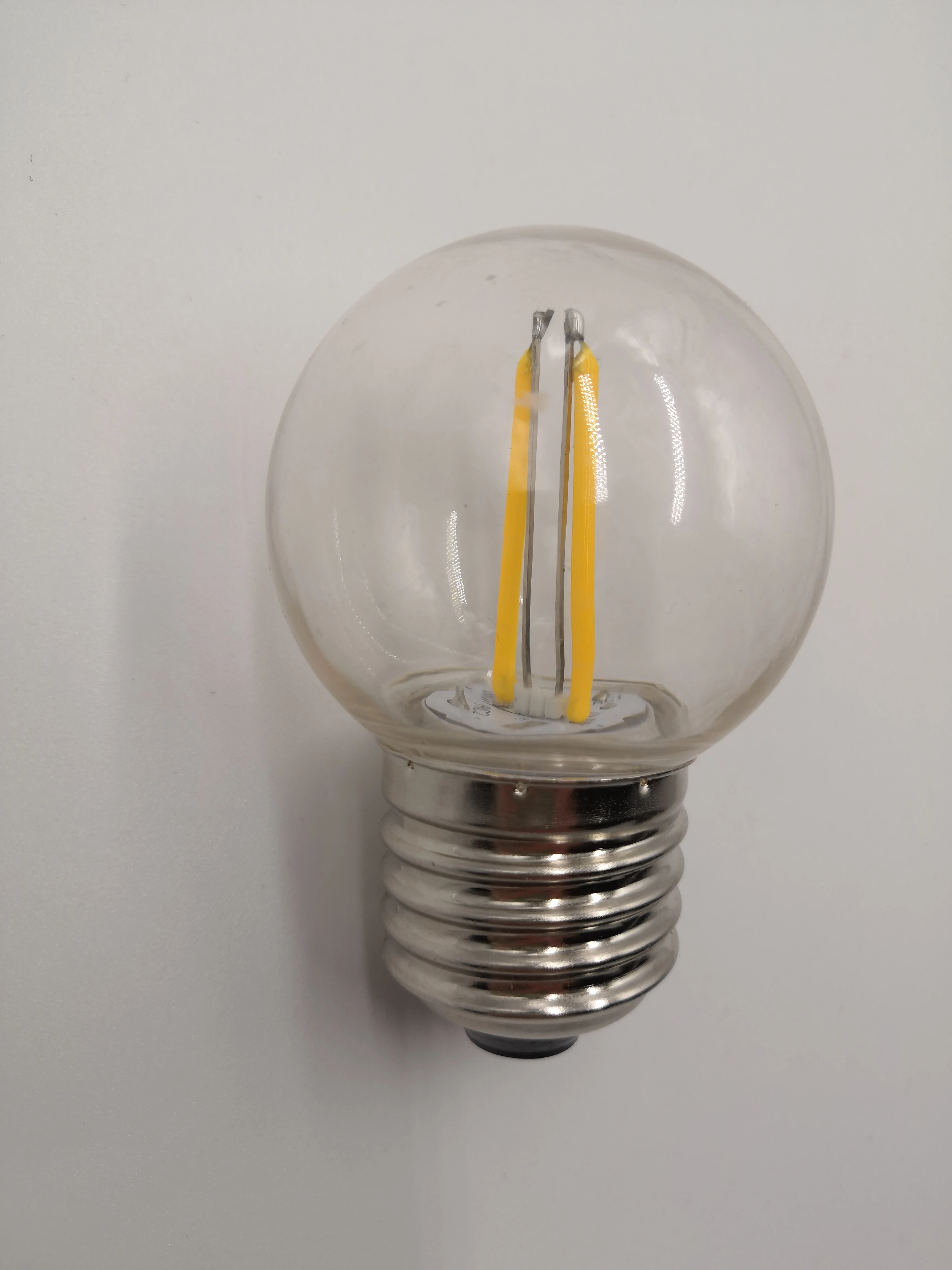 Outdoor decoration lights,filament E27 G45 festoon globe led bulb