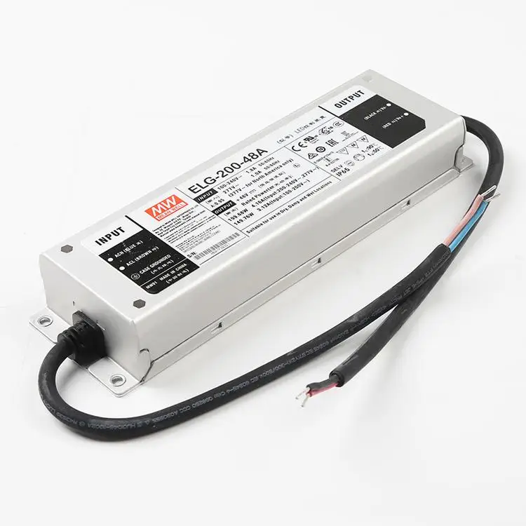 MW 144~200W Constant Voltage + Constant Current LED Driver  waterproof driver