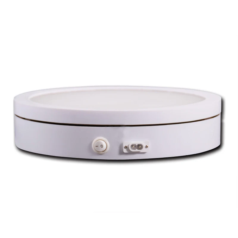 Turntablebkl White 360 Degree Electric Turntable,For Small Product
