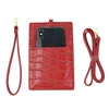 Wholesale custom cell universal embossed crocodile leather phone wallet