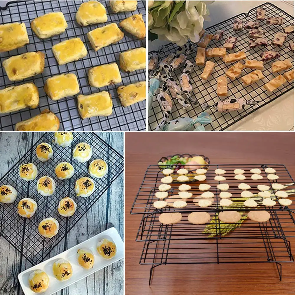 non-stick cross grid cookie cooling rack