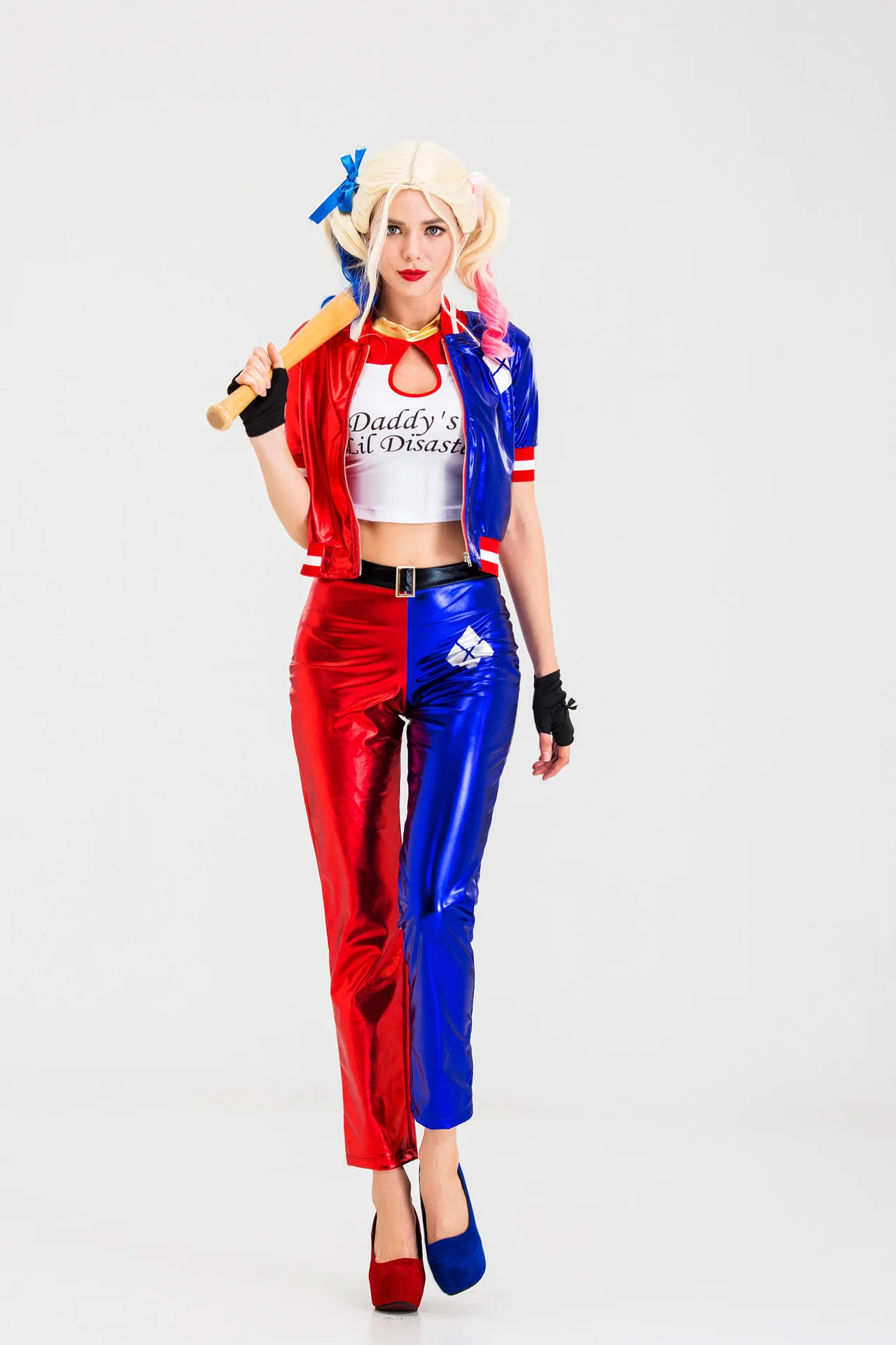 Women Hot Pants Cosplay Costume Harley Quinn Suicide Squad Halloween Fancy 