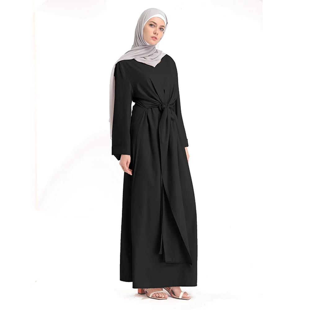 Zakiyyah Lr186 Causal Dubai Abaya Fabric Muslim Women Stylish Dress Long Sleeve Malay Gamis 2974