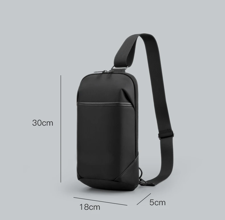 Men Anti-theft Crossbody Bags Male Waterproof USB Charging Chest Pack Short Trip Messenger Sling Bag Shoulder Chest Bag