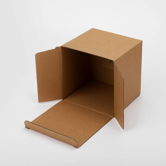 品牌棕色牛皮卡纸包装小方送货梅勒盒瓦楞纸板咖啡杯包装
