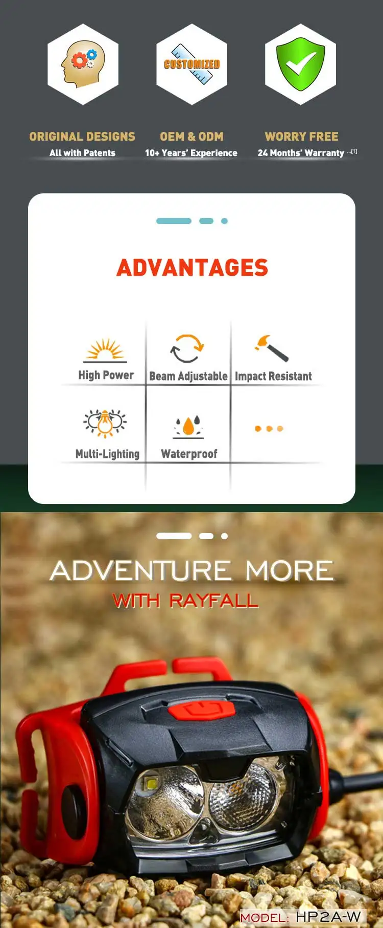 Aa Battery Powered Led Waterproof Flashlight Headlamp For Miner Buy