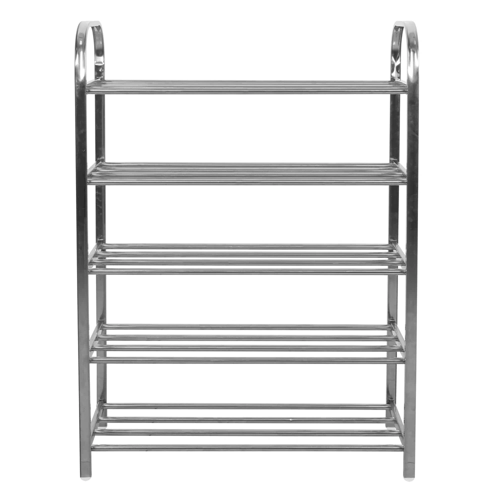 New Stainless Steel Shoe Rack Organizer 15 Pairs Display Shoe Shelf 5