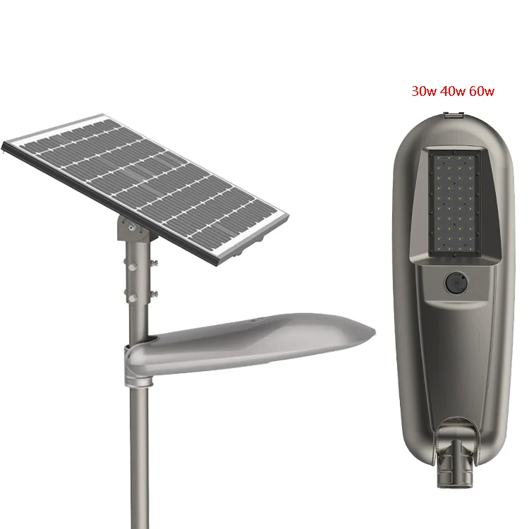Bosiwei Solar Street Light System 30W 40W 60W Led Good Price Outdoor Solar Street Light