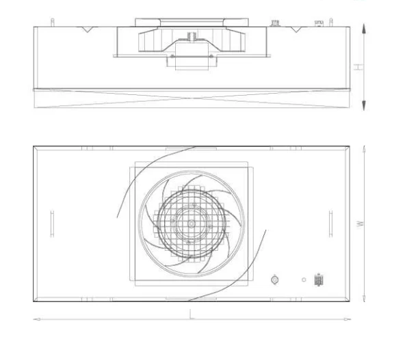 High-efficiency Ffu Fan, AC220V, Modular Designs - detail 10