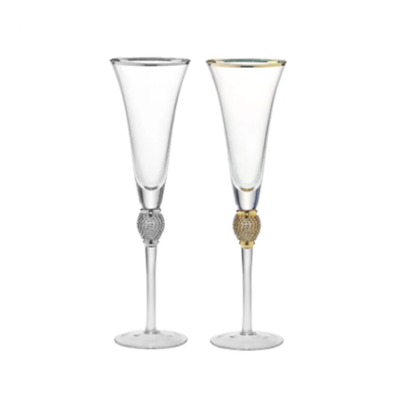 lead crystal champagne glasses