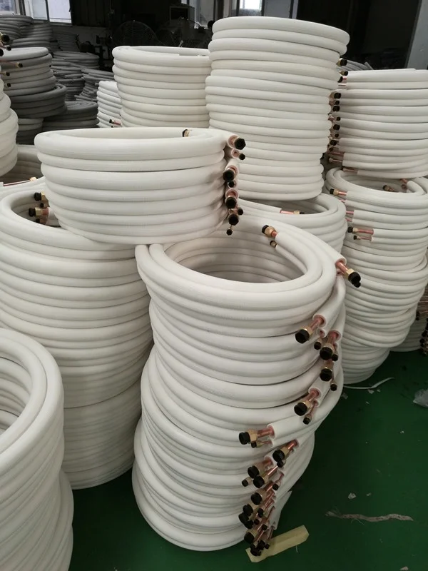 1/4-3/8 Twin Insulated Copper Tube Copper Pipe for Air Conditioning Installation Kit manufacture