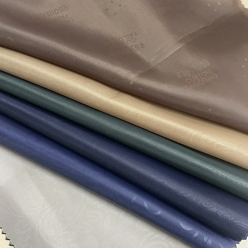 Embossed Polyester Taffeta 190t Embossed Fabric For Garment Lining ...