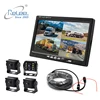 7 Inch 4 Split Monitor Backup Camera Waterproof IR Night Vision Parking System, for Bus and Truck