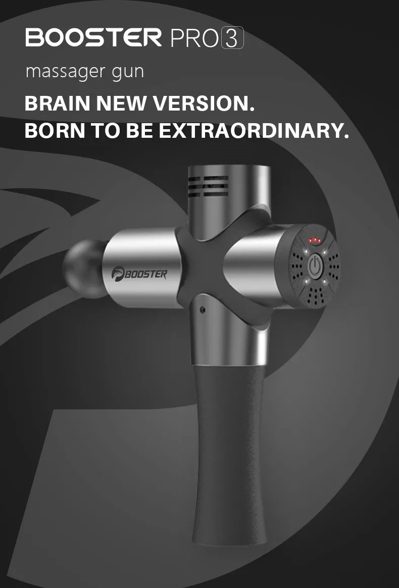 Booster Pro 3 Massage Gun Deep Tissue Muscle Massage Gun Cordless Therapy Vibration Body Relaxation Massager