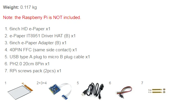 6inch HD e-Paper HAT