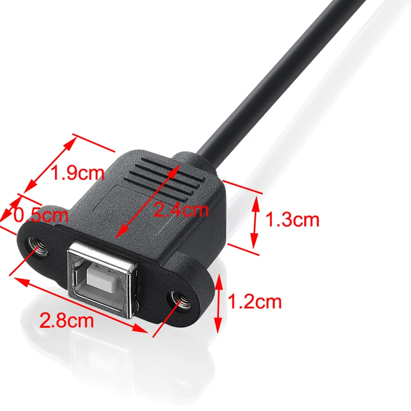 Usb 2,0 Tipo B Macho A Tipo B Hembra Impresora Cable De Extensión Con ...