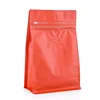 High Barrier 12oz 16oz 500g Pink Foil Ethiopia Flat Bottom Coffee Bean Packaging Valve Bags Wholesale