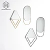 Table wall - mounted mirror household toilet mirror web celebrity metope decoration mirror makeup mirror metal mirrors