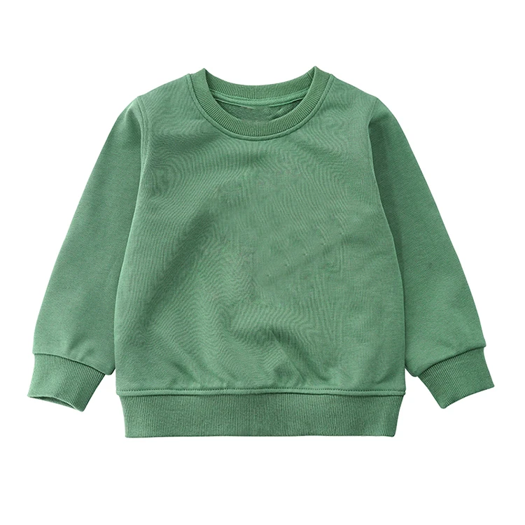 
wholesale fall boutique outfit baby clothes cotton crewneck sweatshirt baby jumpers 