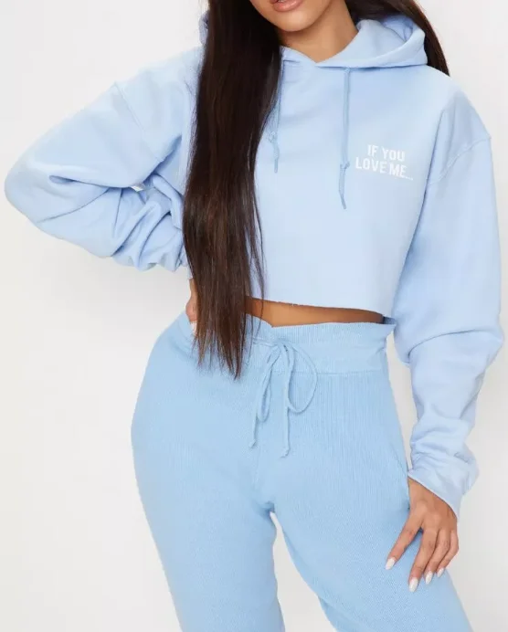 matching sweatsuit cropped