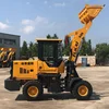 swing arm digger of telescopic boom small compact wheel loader in construction
