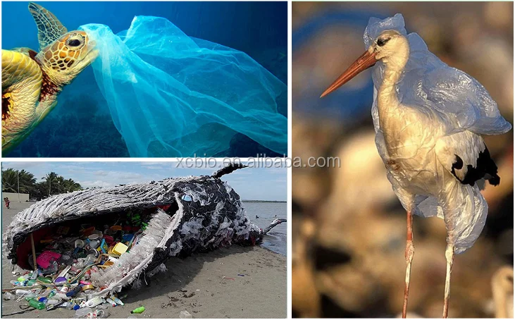 Heavy Duty bin liner Eco friendly Biodegradable Plastic Garbage bag