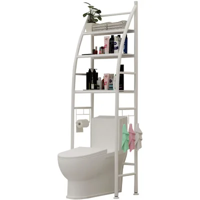 3 Shelves Space-saving Bathroom Shelving Unit Over Toilet Shelf Storage ...