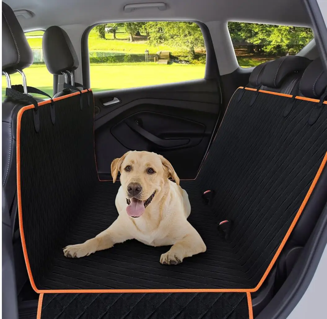 Waterproof Easy Wash Car Back Seat Pet Dog Safety Travel Mat Blanket Pet Car Back Seat Cover 