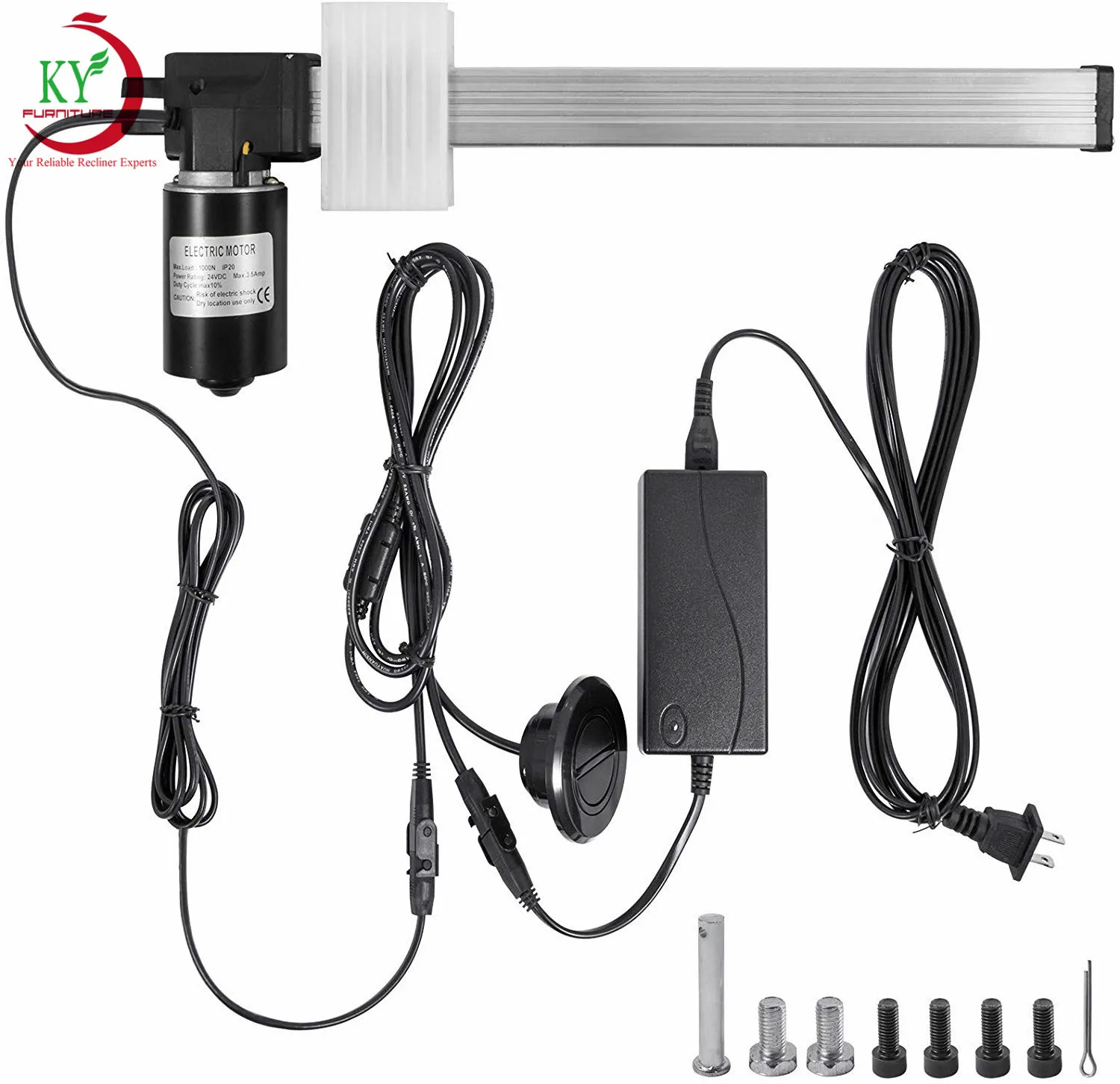 Actionneur Électrique 9 Pouces Pour Canapé Inclinable - Moteur Silencieux Et Durable - Pièce Rechange