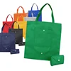Foldable Fabric Recycle Eco Grocery Non Woven Tote Gift Beach Folding Shopping Bag