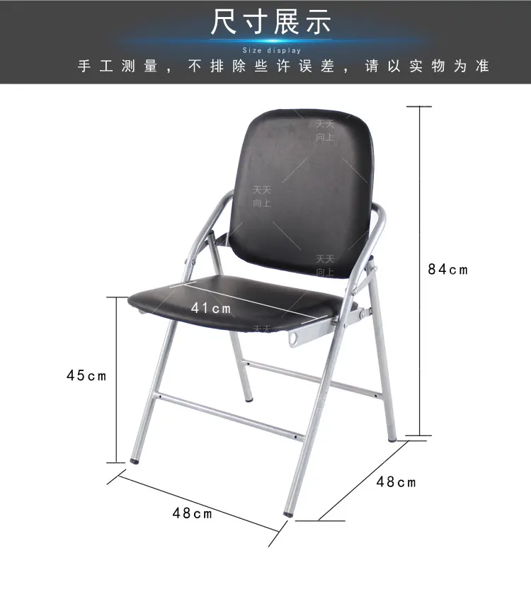 School Teacher's Desk and Chair PU Padded Sponge Cushion Student Chair Wooden Writing Tablet Folding Adult Study Table Chair
