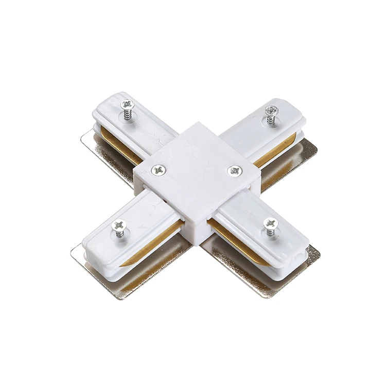 
New Arrival X Type 2 Wire Track Straight Cable Connector For Led Track Light 