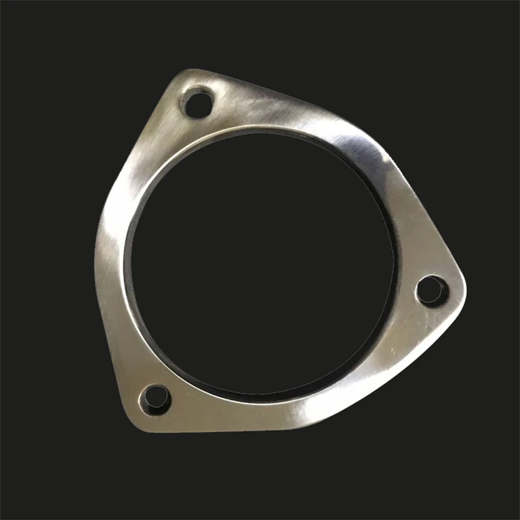 Factory Hot Sale Gr2 Titanium Exhaust Flange 2 Hole Custom Motorcycle