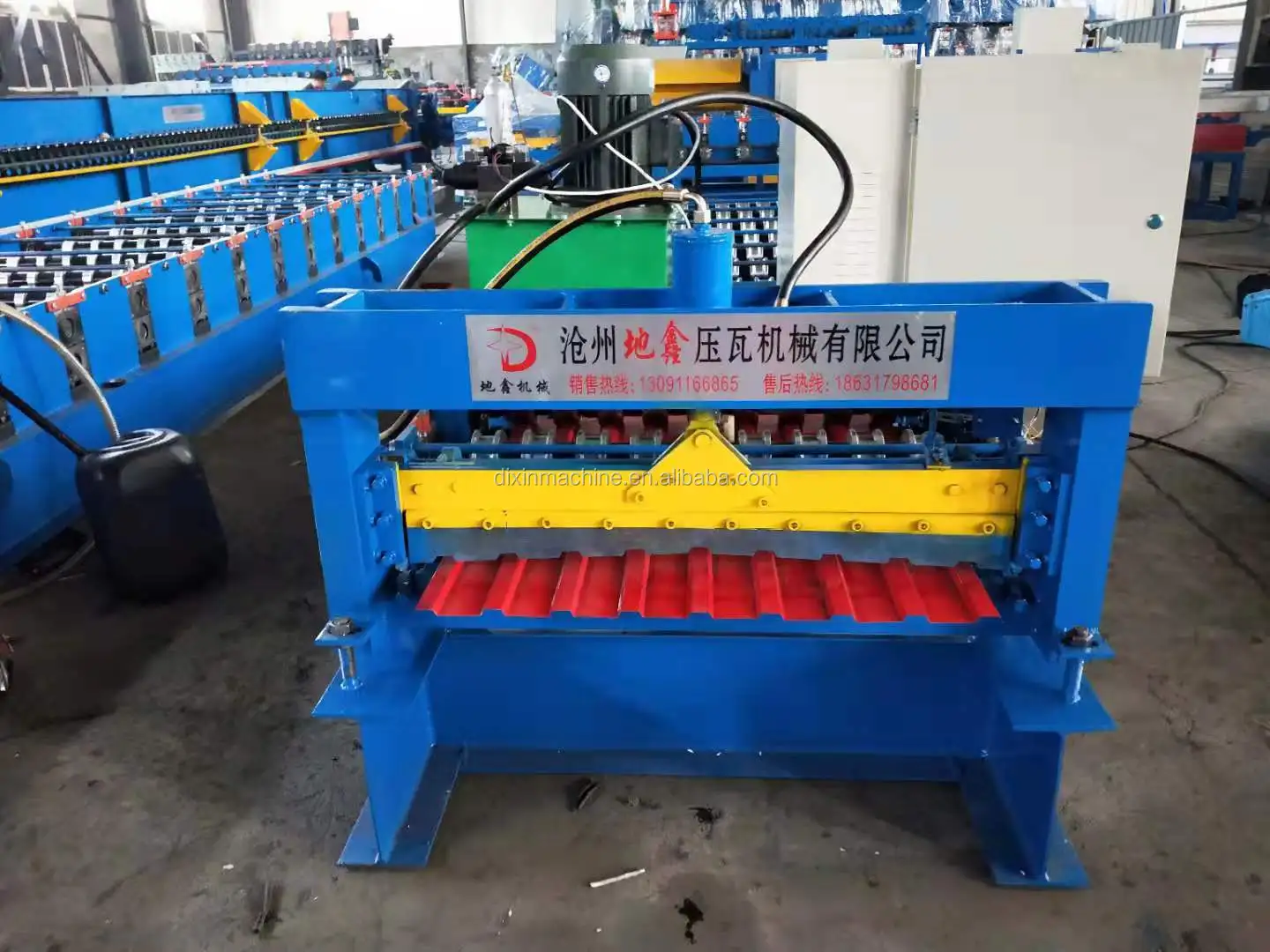 PLC Controlled Automatic Trapezoid Metal Roof IBR Sheet Roll Forming Machine for Sales