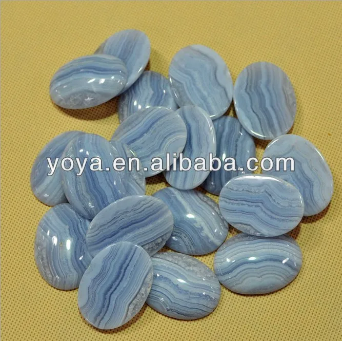 High Quality Natural Blue Lace Agate Chalcedony Oval Cabochons.jpg