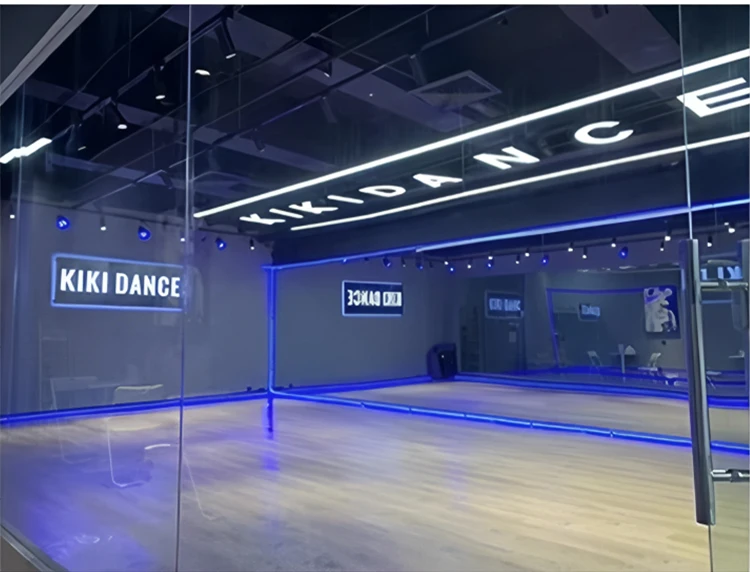 product modern style creative letter shape led digital lamp customized ceiling chandelier for stage dance room-10