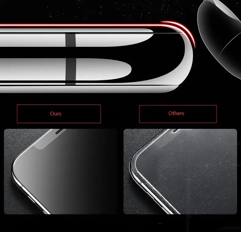 2.5D Full Coverage Film Anti-Fingerprint 9H Hardness Gorilla Glass for Samsung Tempered Glass Screen Protector for iphone