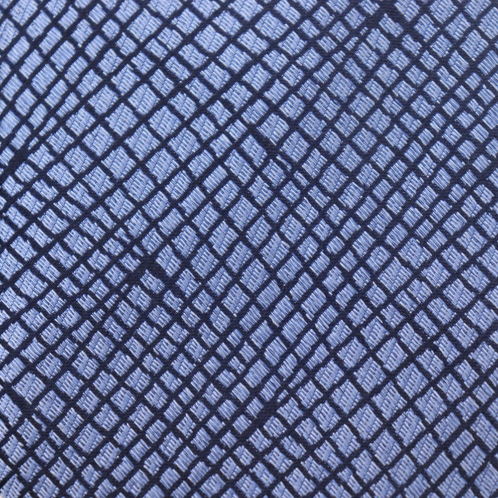 salubrious light blue checkered mens necktie mesh