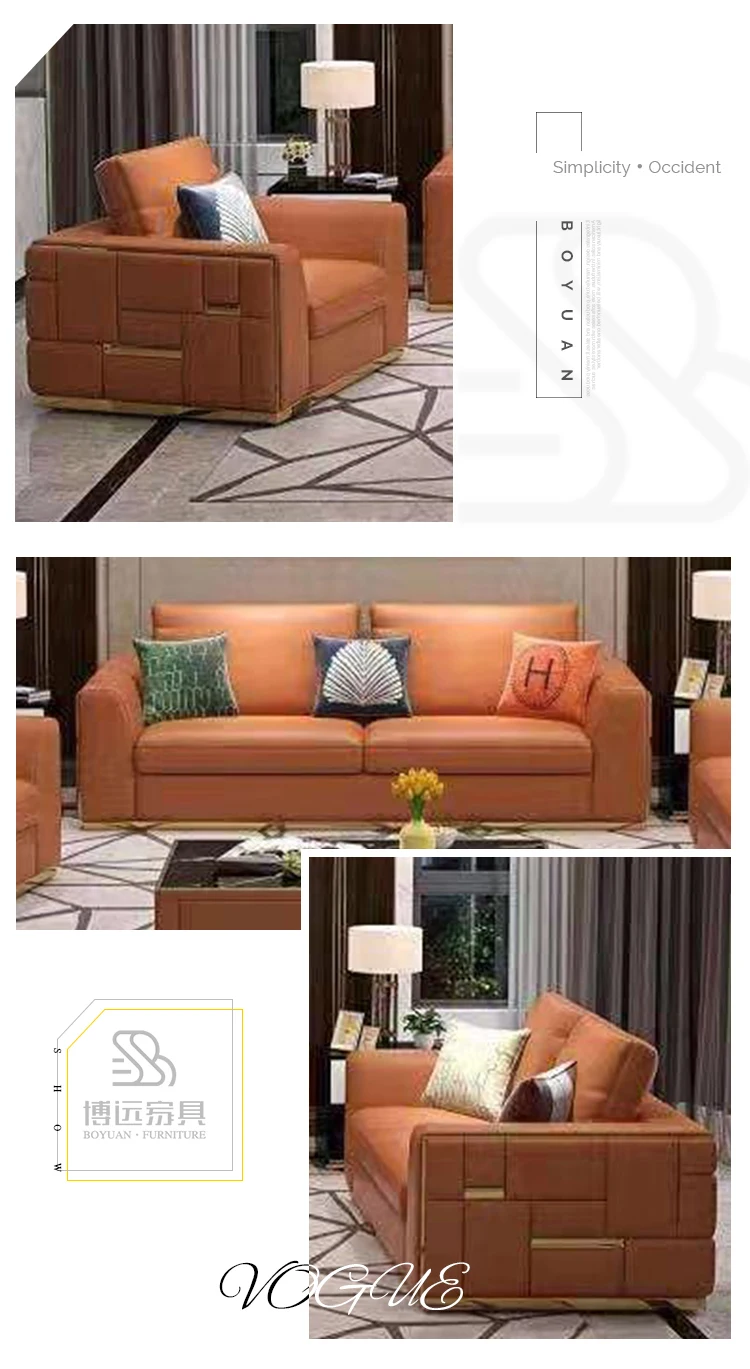 Custom Modern Italian Orange Couches Living Room Furniture Genuine Cowhide Leather Sofa Set Three Buy Design Modern Wooden Sofa Living Room Furniture