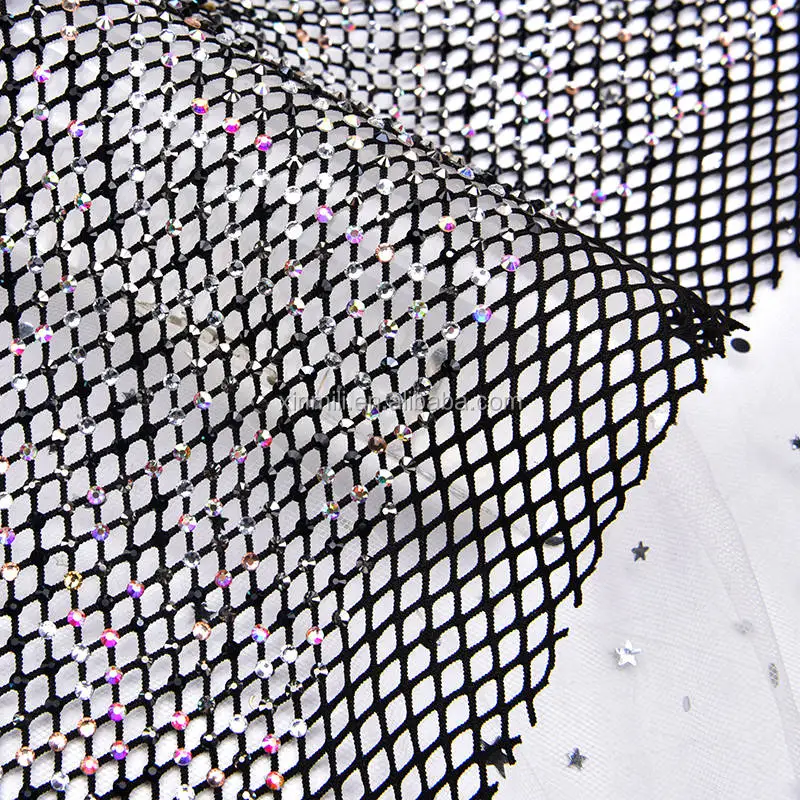 Crystal Fabric Stretch Rhinestone Mesh Ss16 Glass Clear Crystal Ab