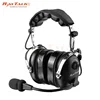 Over The Head high Noise Cancelling double muff two way radio headset RAN-1000A with XLR quick disconnect