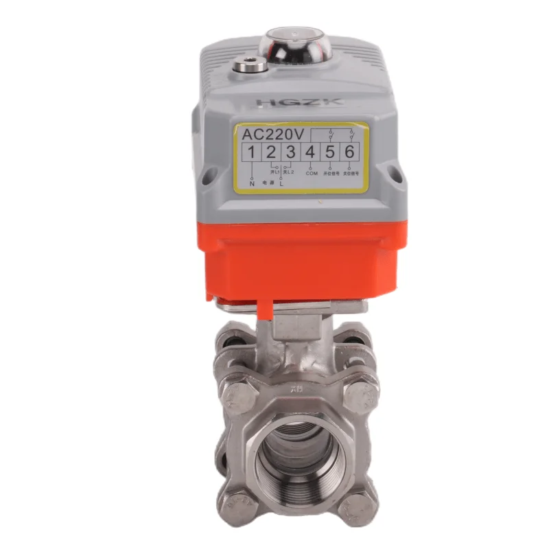 Electric 420ma Ball Valve Actuator 3way 304 Stainless Steel Motorized Valve Actuator Motor